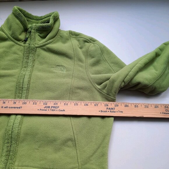 The North Face Jacket Womens Medium Green Full Zip Fleece Hiking Spring Outdoor - Picture 9 of 11